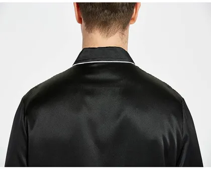 Men's Pajamas Pants Sets Silk 19 Momme Sleepwear