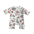 Pamuklu baskılı bebek pijama