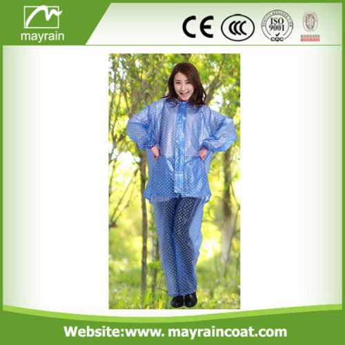 PVC Waterproof Rain suit of Jacket and Pants