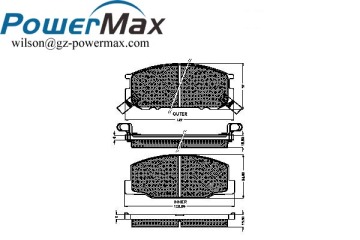 Automotive Spare Parts / Brake Pad / TOYOTA / OE:04465-14061