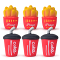 Soft TPR squeeze toys fries cola