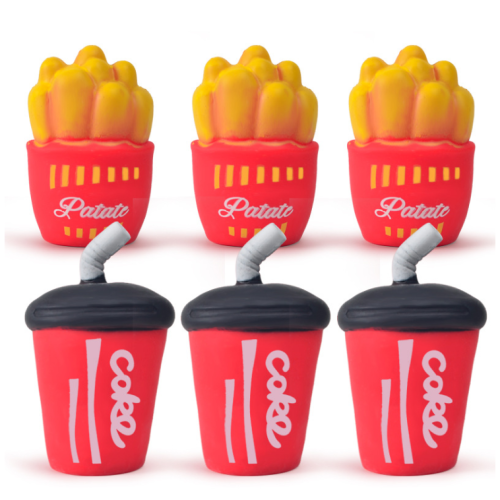 Soft TPR Squeeze Toys Fries Cola