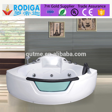 Hot sale massage bathtub luxury whirlpool plastic bathtub for adult