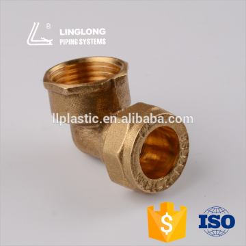 Copper pipe fittings copper female elbow