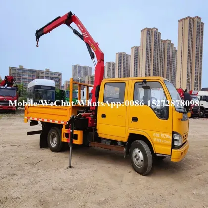 ISUZU 3T Folding Palfinger Crane Truck