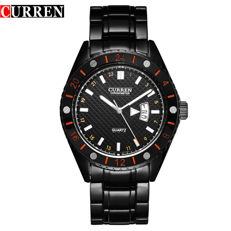 Business Quartz Watch Stainless Steel Band Men Gift 