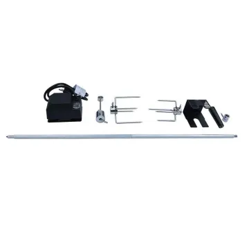 Stainless Steel Electric Rotisserie Kit for BBQ - Chicken Rotisserie Kit with Hexagon Spit Rod