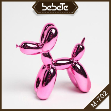 Magenta Metallic Balloon Dog Mannequin Dog