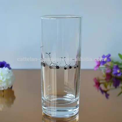 Highball glass with Buddhist Writ.