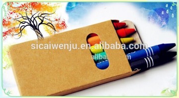 safe non toxic colorful type crayons for promotion in recycle paper