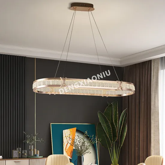 Luxury Gold Circle Shaped Crystal Chandelier Pendant Light for Home Ceiling