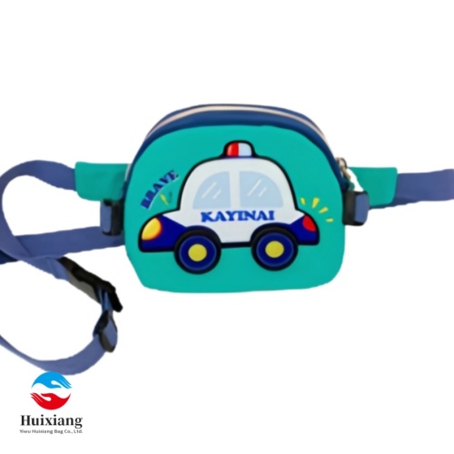 Riñonera para niños con diseño de coche de dibujos animados divertidos