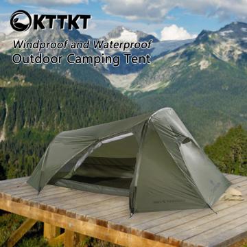 TOFFER PRO 1 -osobný horolezectvo - ultraleght vodotesný olivový zelený stan pre trekking - odolný 3 -sezónny tunne stan