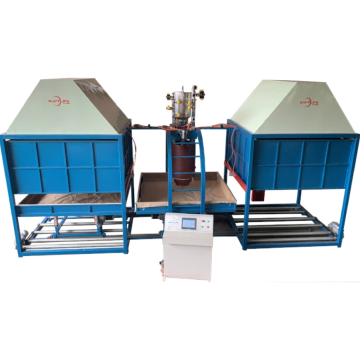 Continuous foaming machine with high stability