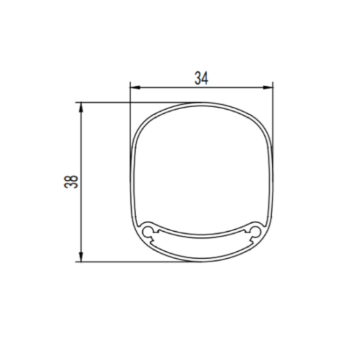 Molde de extrusión de perfil de aluminio de conector universal