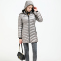 Slim fit style long sleeve women winter jacket