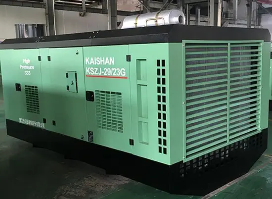 Diesel Stationary 23bar Mining Well Drilling Air Compressors