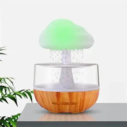 7 Color Light Rain Cloud Ultrasonic Mini Mushroom Humidifiers for Aromatherapy and Humidification