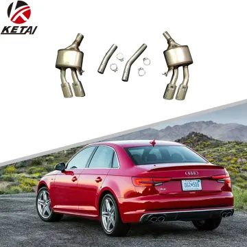 Stainless Steel S4 Style Car Rear Bumper Exhaust for AUDI A4 (2016-2022)