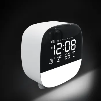 Modern Digital Alarm Clock with Smart Wake-up Light