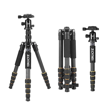 Zomei Q666 Aluminum Professional Tripod with Ball Head for Video Camera - Hot Sales