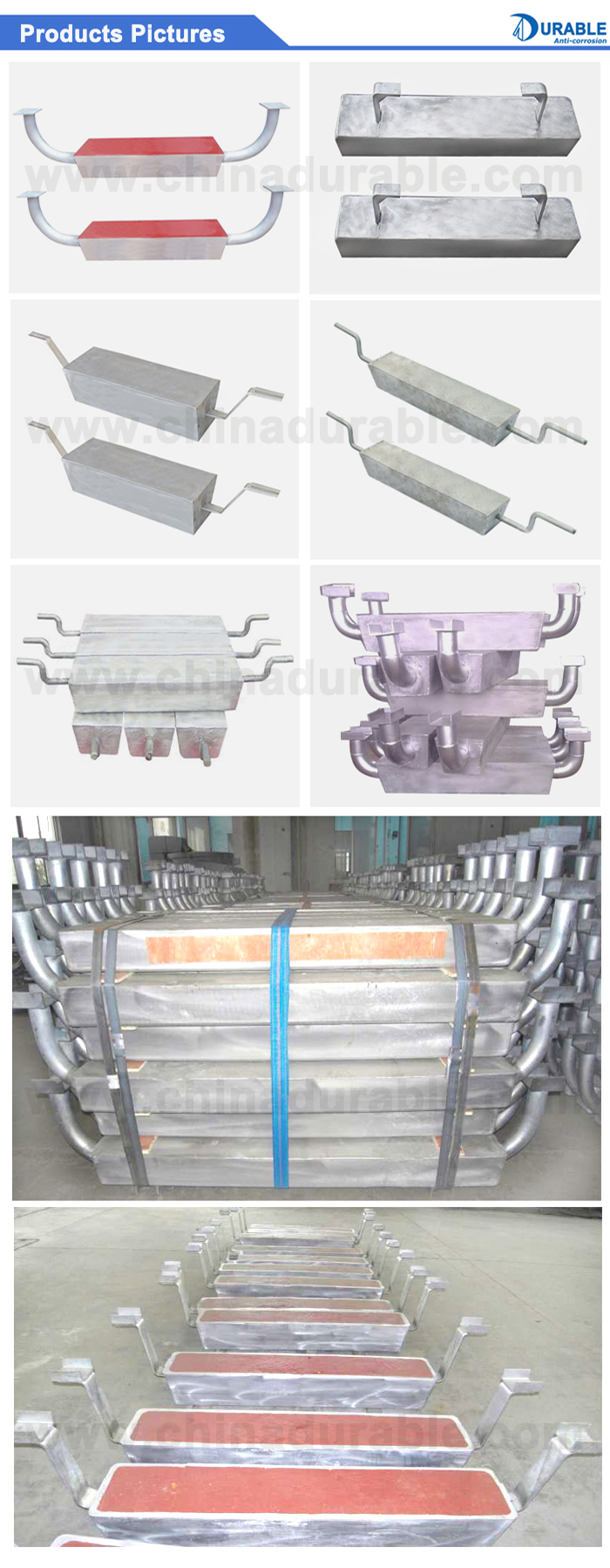 Welded And Bolted Aluminum Anodes For Ships, High Quality Welded And ...