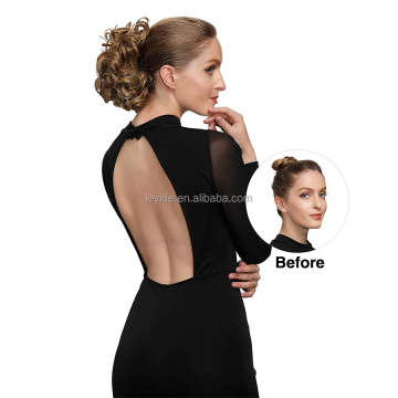 AliLeader Trendy Natural Elastic Curly Messy Bun Synthetic Hair Chignon Scrunchie Hair Extension Donut Bun Hairpiece
