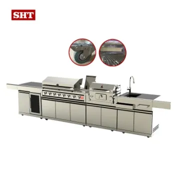 New Products BBQ Kitchen Outdoor Builtin Gas Grill Kitchen Island
