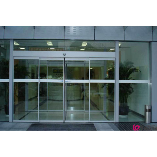 ປະຕູອັດຕະໂນມັດ Double Glass Tempered Sliding Door