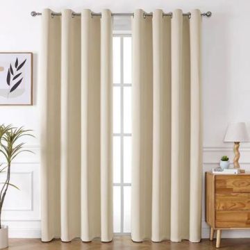Double-sided non-glossy curtain fabric