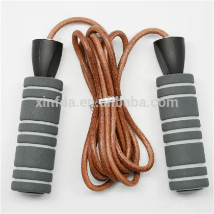 Wholesale Bearing Fitness Walmart Jump Rope With Cowhide Rope