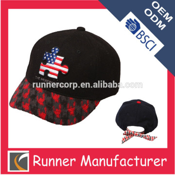 Winter embroidery snapback cap wool snapback cap promotional cap