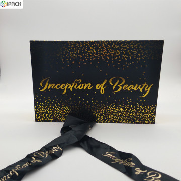 Boîte-cadeau décorative faite sur commande de carton d'emballage avec le ruban