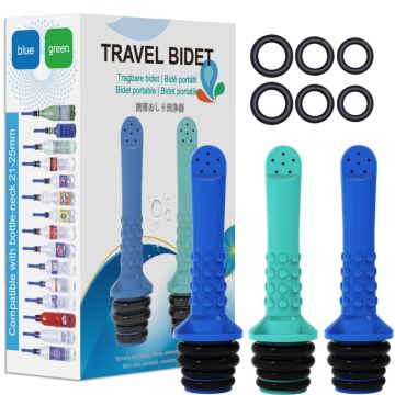 ポケットサイズのポータブルビデスプレーター-3PCS -PACK TRAVEL BIDETマニュアルスプレー