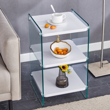 Three Layer Storage Edge Coffee Table for Home