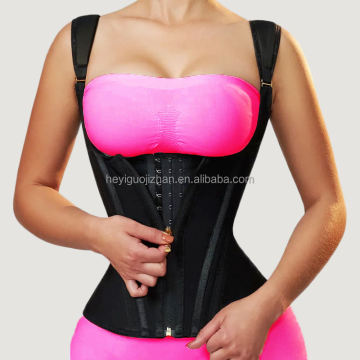 High-Quality Post-Surgery Fajas Colombianas with Personal Logo: Latex Waist Trainer Corset Shapewear for Women