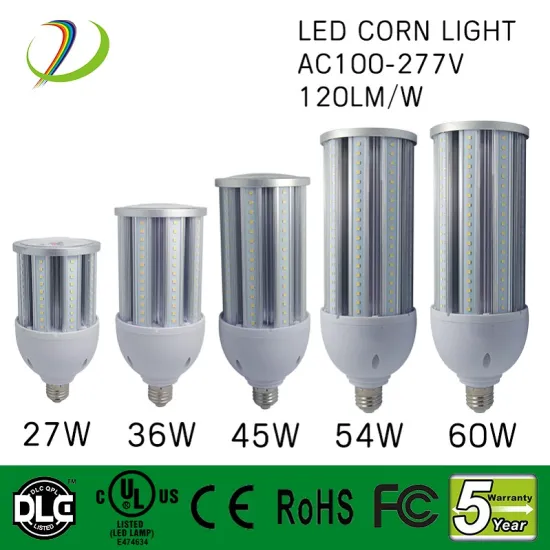 Aluminum 54W UL DLC led corn light