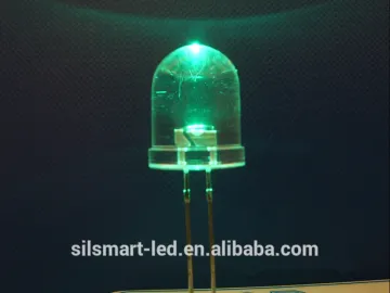 Electronic component 8mm green emerald Dip Led diode