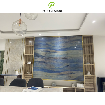 Φυσική βραζιλιάνικη χαλαζία Macaubas Azul Luxury Stone - Azul Macauba Prezzo σε απόθεμα