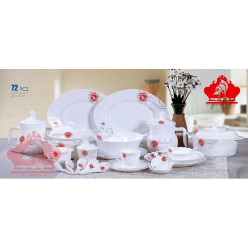 Glass Tableware Set-72 Head Sets
