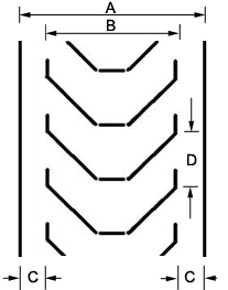 Patterned conveyor belt With-C-25-335