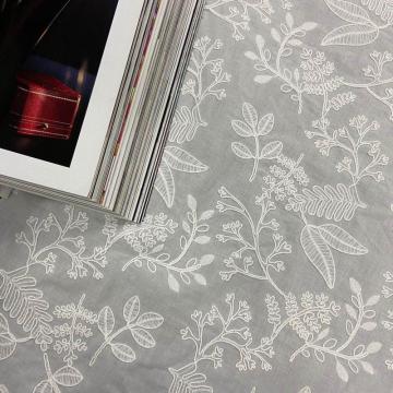 Captivating Flower Cotton Embroidery Fabric