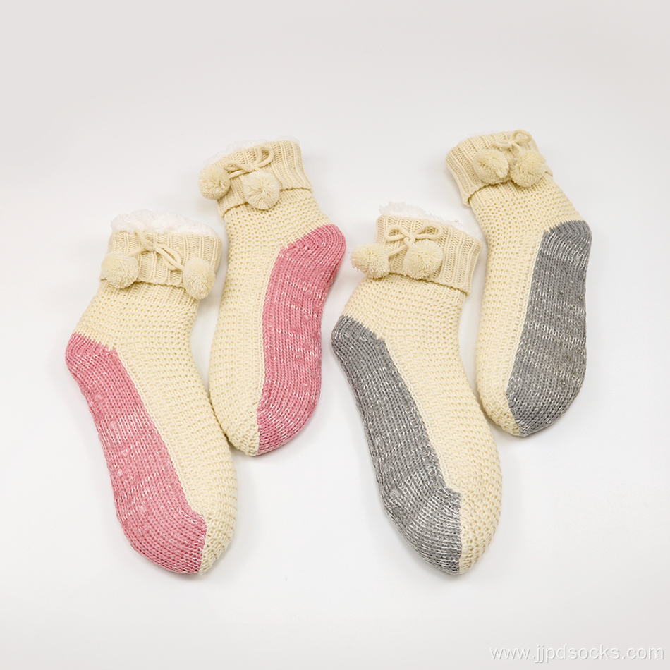 Short tube cotton fleece socks