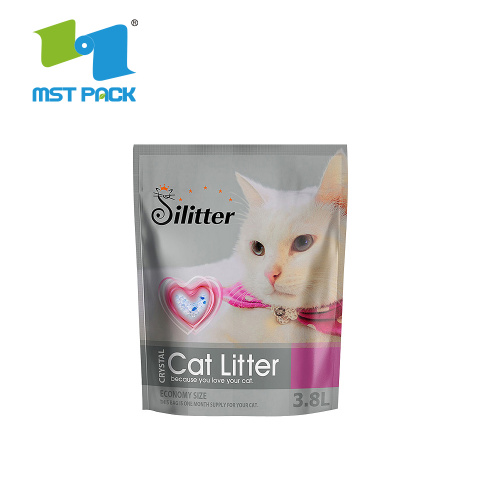 Laminated Plastic Resealable Custom Pet Feed Bags Animal