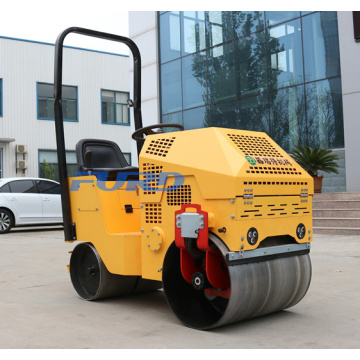 Doppelt glatte Rad pneumatische hydraulische vibrierende Tandem Mini Road Roller Compactor