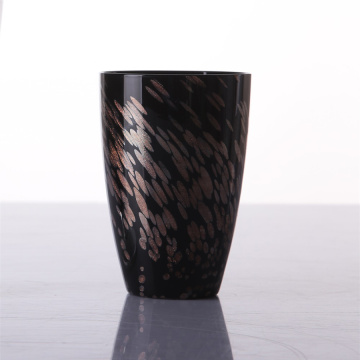 Blown Black Colored Glass Goblets For Sale