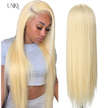 613 Frontal Wigs For Black Women Human Hair Virgin Cuticle Aligned Hair Blond Hd Lace Front Wig Straight 613 Full Lace Wigs
