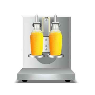 Factory Wholesale: High-Quality Double Cups Bubble Tea Shaker with 500/700ml Stainless Steel Bottles - Automatic Tea Shaking Machine