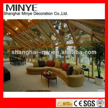 2014 factory new design aluminum sun rooms/winter garden/glass house/greenhouse
