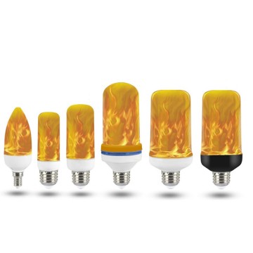 E27 E26 E14 LED Flame Bulb - หลอดไฟอัจฉริยะสำหรับการตกแต่งวันหยุด